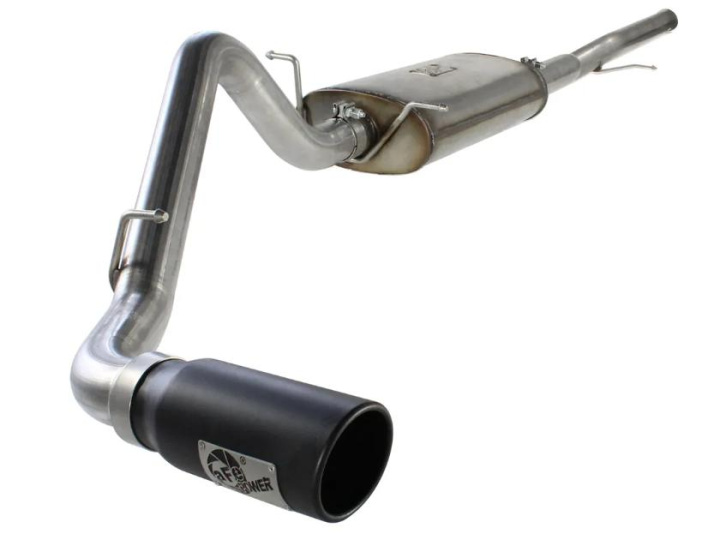 GM Silverado/Sierra 1500 2014-2018 / Silverado LD/Sierra Limited 2019 V8-5.3L MACHForce XP Cat-Back Sportavgassystem aFe Power - Svarta Utblås i gruppen Välj bilmodell / Chevrolet / Silverado 14+ / Tuning / Avgassystem hos DDESIGN Scandinavia AB (afe49-44038-B)