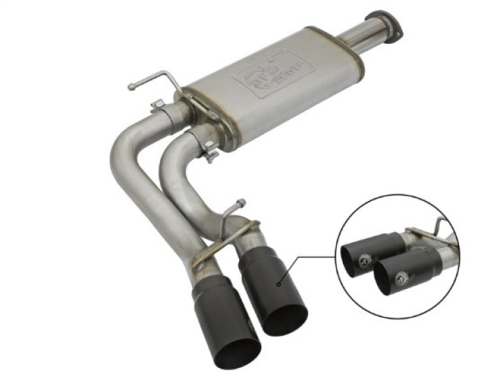 Toyota Tacoma 2016-2023 V6-3.5L Cat-Back Sportavgassystem - Svarta Utblås aFe Power i gruppen Välj bilmodell / Toyota / Tacoma / Tuning hos DDESIGN Scandinavia AB (afe49-46032-B)