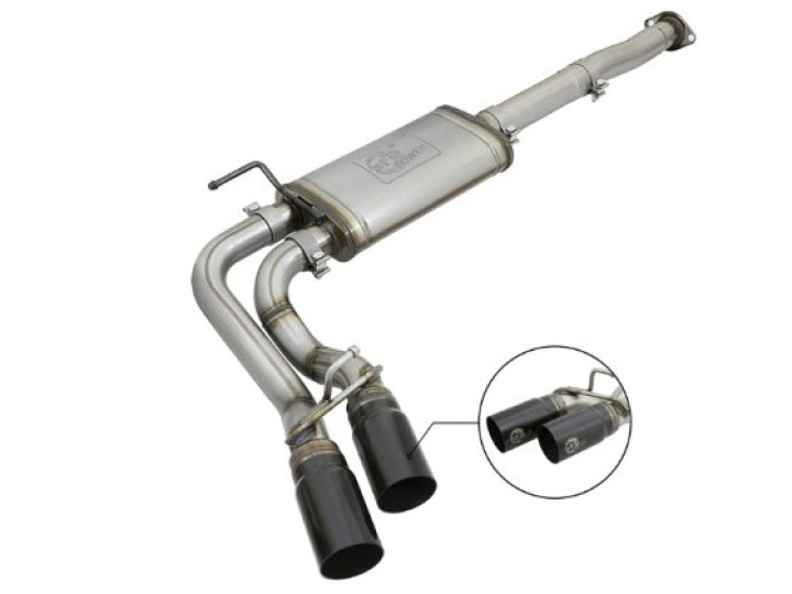 Toyota Tacoma 2005-2015 V6-4.0L Rebel Series 3in 409SS Cat-Back Sportavgassystem - Svarta Utblås aFe Power i gruppen Välj bilmodell / Toyota / Tacoma / Tuning hos DDESIGN Scandinavia AB (afe49-46033-B)