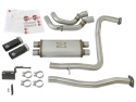 Nissan Titan 2017-2024 V8-5.6L Rebel Series 2-1/2in 409 SS Cat Back Sportavgassystem - Svarta Utblås aFe Power