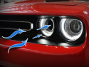 Dodge Challenger R/T / Scat Pack 2019-2023 V8-6.4L HEMI Luftstyrning aFe Power - Svart