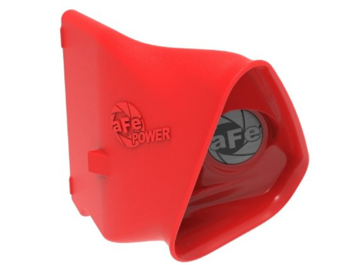 Ford Mustang 2015-2020 L4-2.3L (t)/V6-3.7L/V8-5.0L Dynamic Air Scoop - Röd aFe Power i gruppen Välj bilmodell / Ford / Mustang 15-17 / Tuning hos DDESIGN Scandinavia AB (afe54-13015SR)