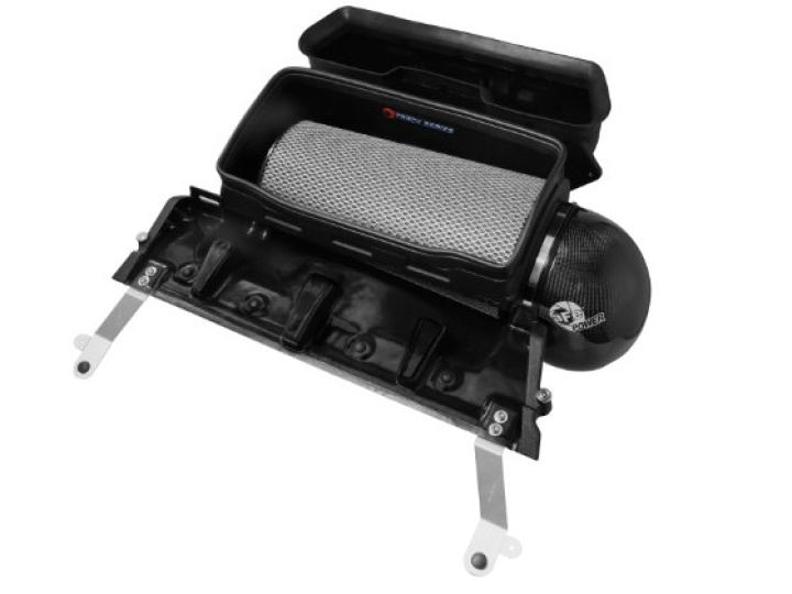 RAM 1500 TRX 2021-2024 V8-6.2L (sc) Track Series Kolfiber Kalluftsintag Luftfilterkit Med Pro DRY S aFe Power i gruppen Välj bilmodell / Dodge / Ram TRX 2021+ hos DDESIGN Scandinavia AB (afe57-10022D)