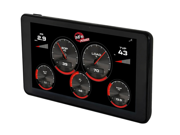 Dodge/RAM/Ford/GM Diesel Pick-up 2008-2023 6.7L (td)/V8-6.4L/6.6L/6.7L (td) Advanced Gauge Display Digital 5.5in Monitor aFe Power i gruppen Välj bilmodell / Dodge / Ram 09-18 / Tuning / Motordelar hos DDESIGN Scandinavia AB (afe77-91001)