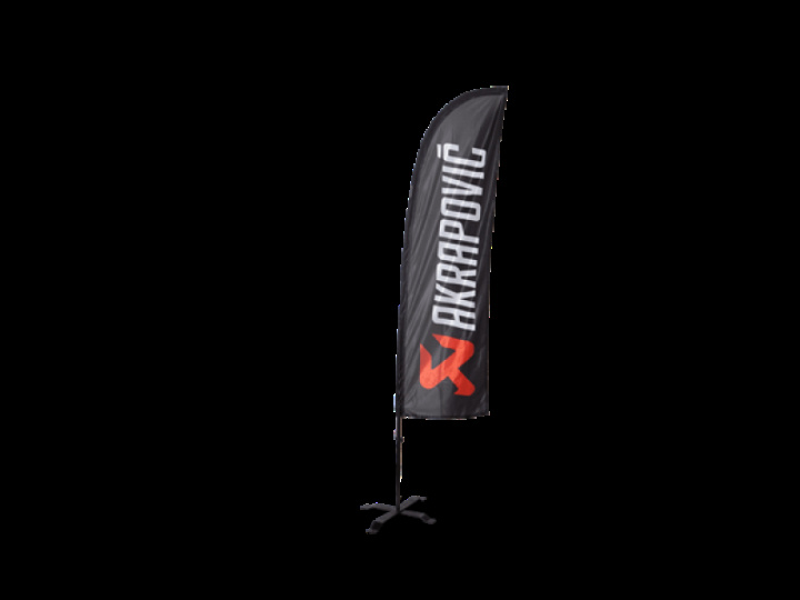 Akrapovic Self standing beach flag set - Small i gruppen Välj bilmodell hos DDESIGN Scandinavia AB (akr801587)
