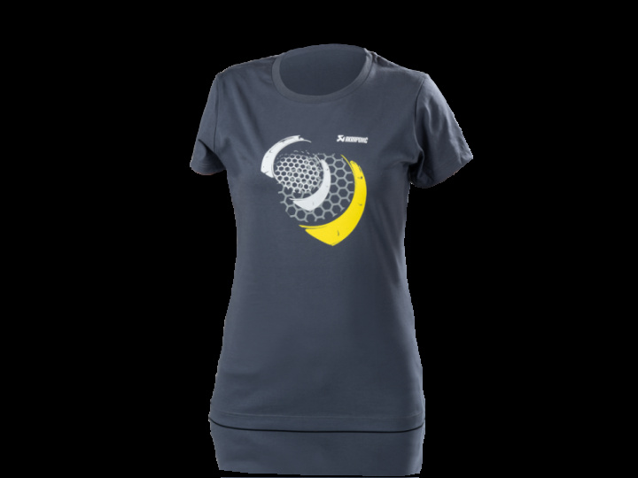 Akrapovic Lifestyle T-shirt Mesh Dam Blå-Grå - Medium i gruppen Välj bilmodell hos DDESIGN Scandinavia AB (akr801765)