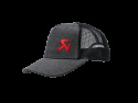 Akrapovic Logo Trucker Keps - Ash Grey / Svart Mesh