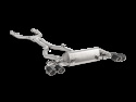 Akrapovic 17-19 Alfa Romeo Giulia Quadrifoglio Evolution Mellanrör / Midpipe Set (Titanium)
