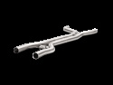 Akrapovic 15-17 Porsche Cayenne GTS (958 FL) Evolution Mellanrör / Midpipe Set (Titanium)