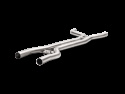 Akrapovic 15-17 Porsche Cayenne GTS (958 FL) Evolution Mellanrör / Midpipe Set (Titanium)