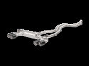 Akrapovic 16-17 BMW M2 F87 (Excl M2 Competition) Evolution Line Cat Back Avgassystem (Titanium) Med Kolfiberutblås