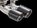 Akrapovic 16-17 BMW M2 F87 (Excl M2 Competition) Evolution Line Cat Back Avgassystem (Titanium) Med Kolfiberutblås
