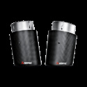 Akrapovic 16-17 BMW 340i (F30 F31) Evolution Line Cat Back Avgassystem (SS) Med Kolfiberutblås (Kräver Mellanrör / Midpipe)