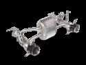 Akrapovic 16-17 Ferrari 488 GTB/488 Spyder Slip-On Avgassystem (Titanium) Med Kolfiberutblås
