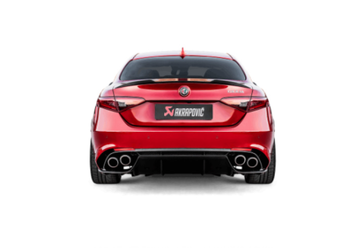 Akrapovic 17-19 Alfa Romeo Giulia Quadrifoglio Evolution Line Cat Back Avgassystem (Titanium) i gruppen Välj bilmodell hos DDESIGN Scandinavia AB (akrS-AR-TI-1H)