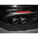 Akrapovic 2017+ Alfa Romeo Stelvio Quadrifoglio Slip-On Avgassystem (Titanium) Med Titanium/Kolfiber Tips