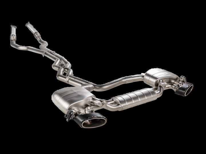 Akrapovic 2023 Audi RS6 Avant (C8) Evolution Line Cat Back Avgassystem (Titanium) (Req Mellanrör / Midpipe Set) i gruppen Välj bilmodell hos DDESIGN Scandinavia AB (akrS-AU-T-2H)