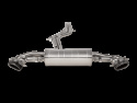 Akrapovic 2020+ Audi RS Q8 (M4) Evolution Line Cat Back Avgassystem (Titanium) Med Kolfiber/Titaniumutblås
