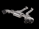 Akrapovic 2020-23 BMW X5M (F95)/X6M (F96) Slip-On Avgassystem (Titanium) Med Kolfiber Titaniumutblås