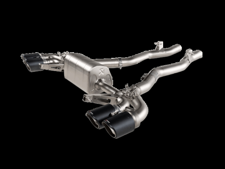 Akrapovic 2021 BMW M8/M8 Comp Gran Coupe (F93) UtanPF/GPF Slip-On Avgassystem (Titanium) Med Kolfiberutblås i gruppen Välj bilmodell hos DDESIGN Scandinavia AB (akrS-BM-T-24H)