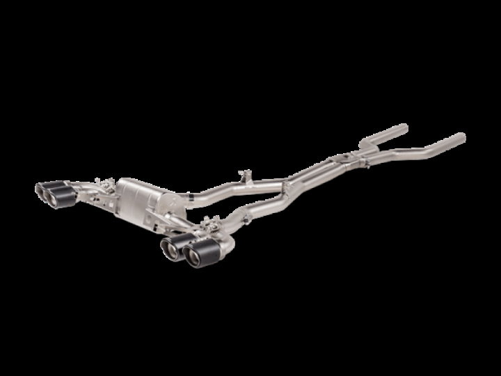 Akrapovic 2021 BMW M8/M8 Competition (F93) Evolution Line Cat Back Avgassystem (Titanium) Med Kolfiberutblås i gruppen Välj bilmodell hos DDESIGN Scandinavia AB (akrS-BM-T-25)