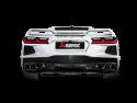 Akrapovic 2020 Chevrolet Corvette Stingray (C8) OPF/GPF Slip-On Avgassystem (Titanium) Med Titaniumutblås