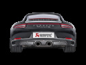 Akrapovic 16-17 Porsche 911 Carrera S/4/4S/GTS (991.2) Slip-On Avgassystem (Titanium) Med Titaniumutblås