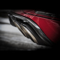 Akrapovic 2014 Porsche Macan Turbo (95B) Evolution Line Cat Back Avgassystem (Titanium) Med Kolfiber Tips