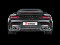 Akrapovic 14-15 Porsche 911 Turbo/Turbo S (991) Slip-On Avgassystem (Titanium) Med Carbon Titaniumutblås