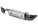 Akrapovic 10-13 Porsche 911 Turbo / Turbo S (997 FL) Slip-On Avgassystem (Titanium) Med Titaniumutblås