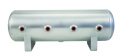 9.5 L Lufttank Raw Aluminium (508x152mm) 4x 1/4\'\' Portar Fram & 1/4\'\' Dräneringsport Air Lift Performance