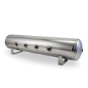 15 L Lufttank Polerad Aluminium (762L x 152D mm) 4x 1/4\'\' Portar Fram 2x 3/8\'\' Ändportar & 1/4\'\' Dräneringsport Air Lift Performance