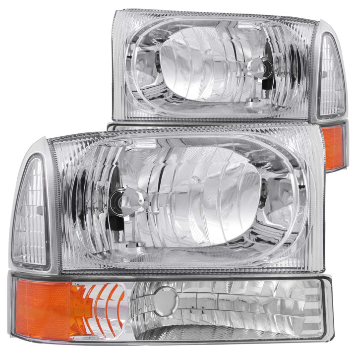 Ford Excursion / F 250 / 350 / 450 1999-2004 Crystal-strålkastare ANZO i gruppen Välj bilmodell hos DDESIGN Scandinavia AB (anz111081)