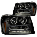 Chevrolet Trailblazer 2002-2009 Projector Strålkastare Med Halo Svart ANZO