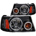 FORD Ranger 2001-2011 Crystal Strålkastare Med Halo Svart (SMD LED) 1 pc ANZO