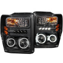 FORD F-250 Super Duty 2008-2010 Projector Strålkastare Med Halo Svart (SMD LED) ANZO