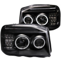 Nissan Frontier 2001-2004 Projector Strålkastare Med Halo Svart (SMD LED) ANZO
