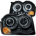 JEEP Grand Cherokee 2008-2010 Projector Strålkastare Med Halo Svart (SMD LED) ANZO