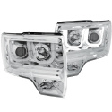 FORD F-150 Passar Raptor 2009-2014 Projector Strålkastare Med U-Bar Krom ANZO
