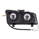 Chevrolet Avalanche Utan Plastpaketet 2003-2006 Projector Strålkastare Med U-Bar Svart ANZO