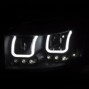 Dodge RAM 2500 2006-2009 Projector Strålkastare Med U-Bar Svart ANZO