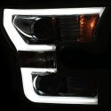 FORD F-150 2015-2017 Projector Strålkastare Med Plank Style Switchback Krom / Orange ANZO