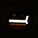 Chevrolet Trailblazer 2006-2009 Projector Strålkastare (Plank Style Design) Svart / Orange ANZO