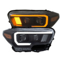 Toyota Tacoma 2016-2019 Projector Strålkastare Med Plank Style Switchback Svart / Orange ANZO