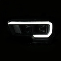 Toyota Tacoma 2016-2019 Projector Strålkastare Med Plank Style Switchback Svart / Orange ANZO