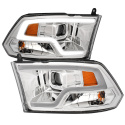 Dodge RAM 1500 2009-2018 Projector Strålkastare Plank Style Design Krom Med Halo ANZO