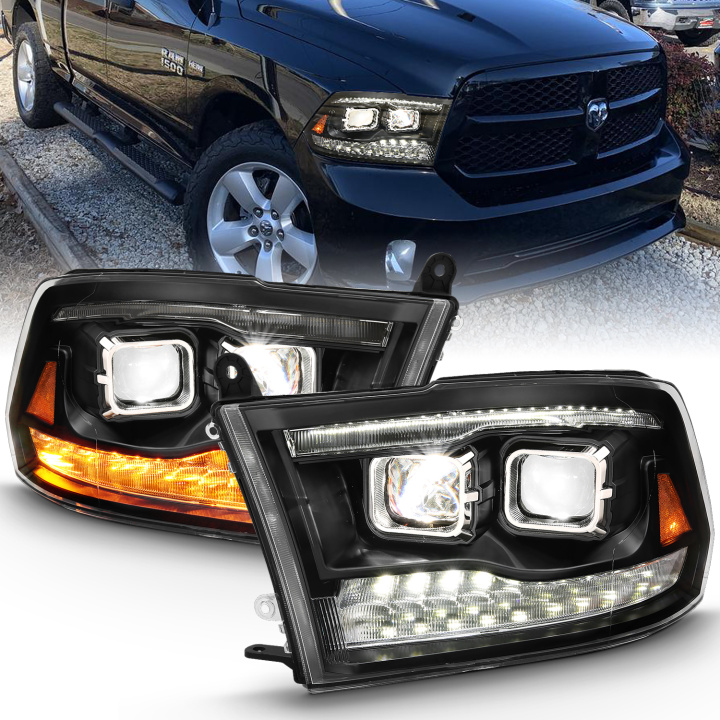 Dodge Ram 1500 / 2500 / 3500 2009-2023 LED-projektorstrålkastare ANZO i gruppen Välj bilmodell hos DDESIGN Scandinavia AB (anz111464)