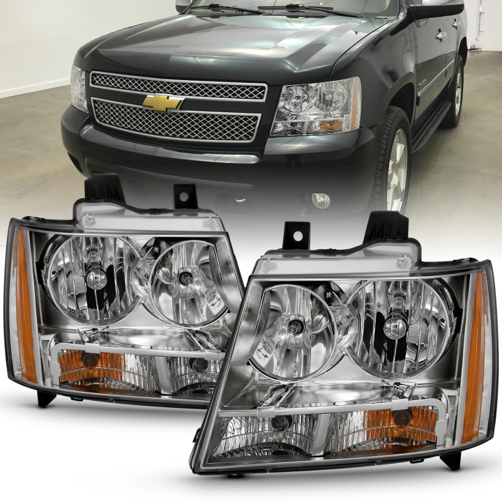 Chevrolet Avalanche / Suburban / Tahoe 2007-2014 Crystal-strålkastare ANZO i gruppen Välj bilmodell hos DDESIGN Scandinavia AB (anz111475)
