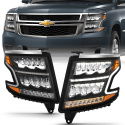 Chevrolet Suburban / Tahoe 2015-2020 LED-crystalstrålkastare ANZO