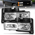 GM C/K 1500–3500 & SUV 1988–2000 (Blazer, Tahoe, Suburban, Yukon) Crystal-strålkastare ANZO